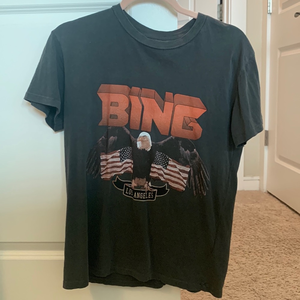 ANINE BING Vintage Bing Tee in Black (XS)